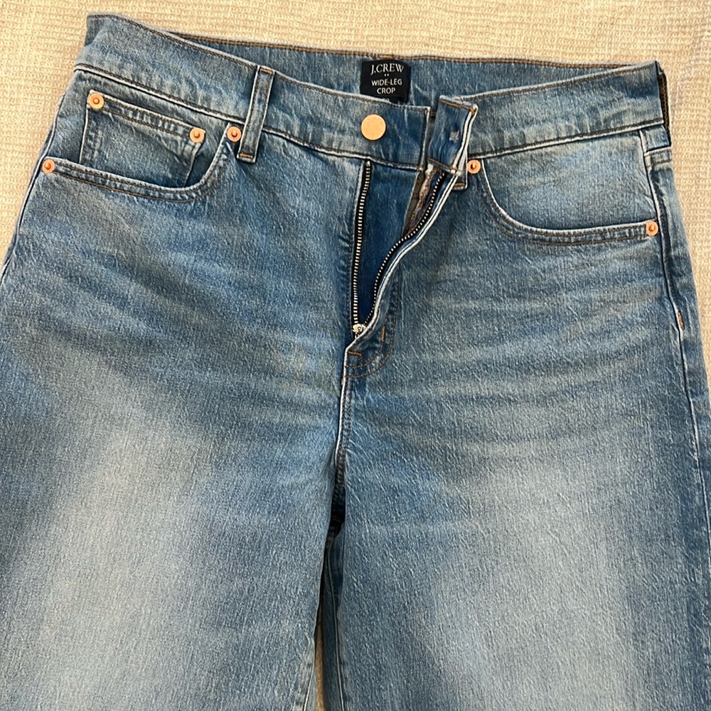 JCrew Wide Leg Crop Jeans Size 29